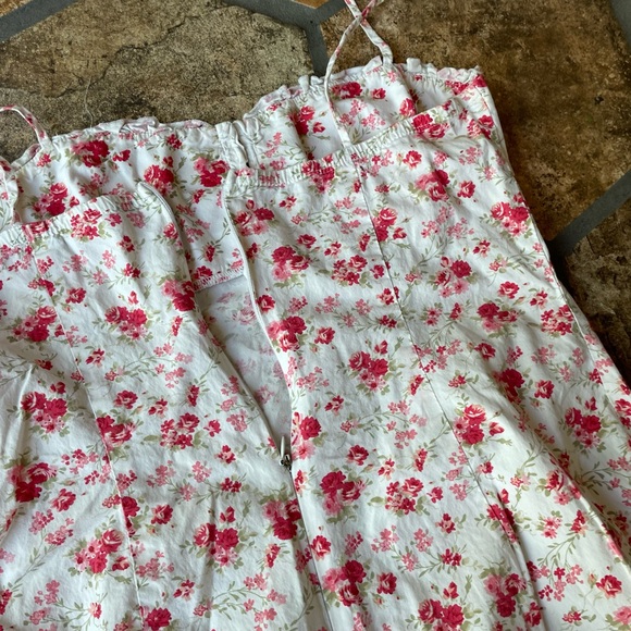 Floral rose sundress cotton spaghetti strap sun dress Rampage size 6 - Picture 8 of 9
